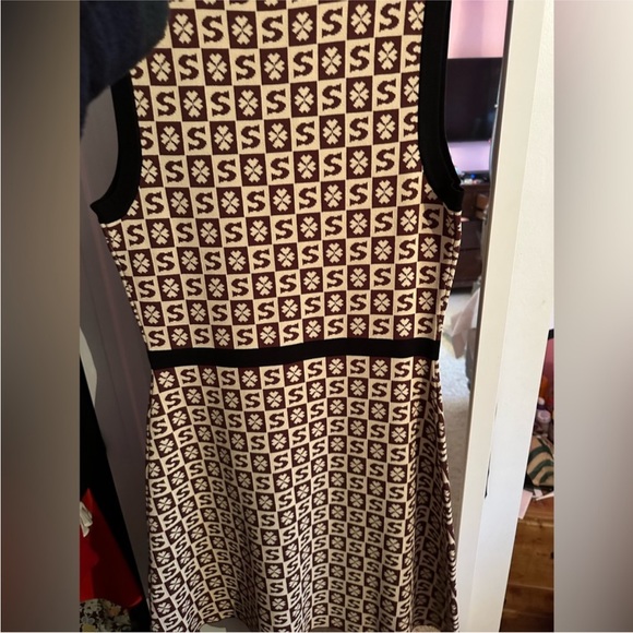 Sandro Knit Logo Shift Shirt Dress - Picture 13 of 15